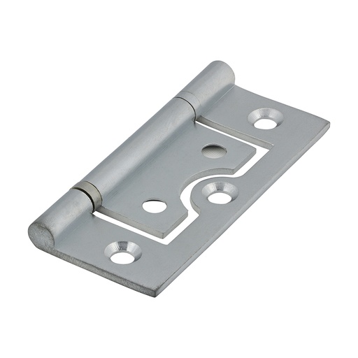 [TIM170154] Plain Bearing Flush Brass Hinges Satin Chrome - 60 x 41