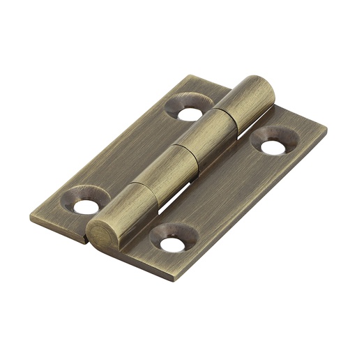 [TIM170158] Solid Drawn Brass Hinges Antique Brass - 38 x 22