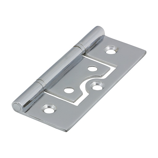 [TIM170161] Plain Bearing Flush Brass Hinges Ploshed Chrome - 75 x 50