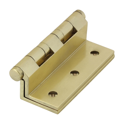 [TIM170166] Cranked Ball Race Brass Hinges Polished Brass - 64 x 55