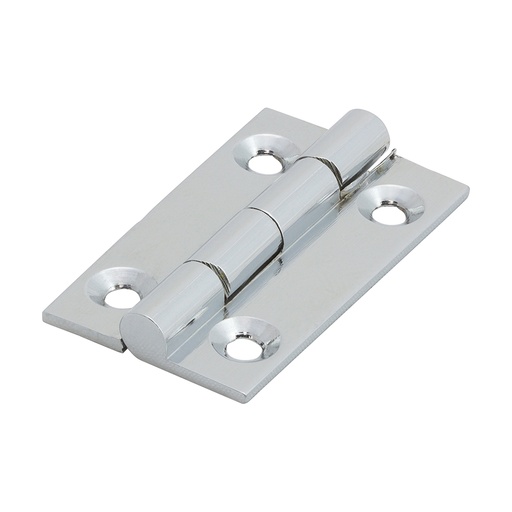 [TIM170170] Solid Drawn Brass Hinges Polished Chrome - 38 x 22