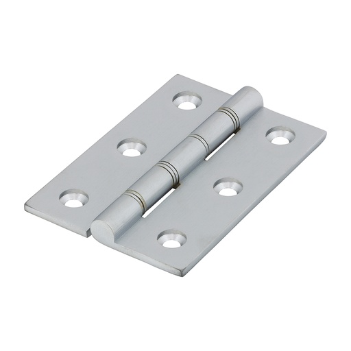 [TIM170171] Double Stainless Steel Washered Brass Hinges Satin Chrome - 76 x 50