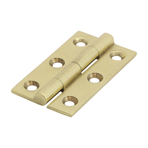 [TIM170172] Solid Drawn Brass Hinges Polished Brass - 50 x 28