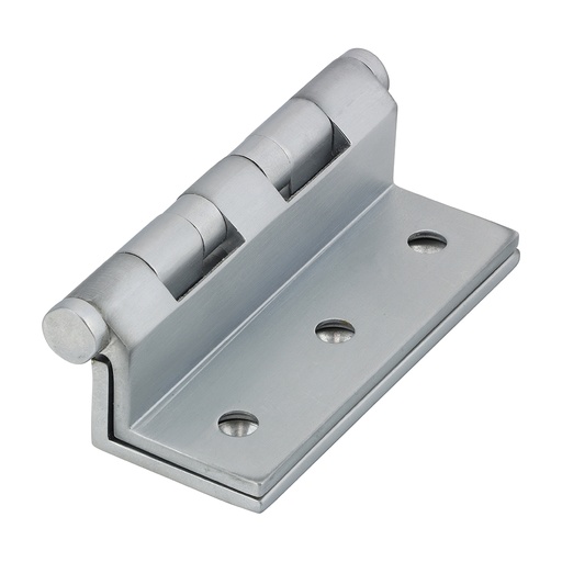 [TIM170180] Cranked Ball Race Brass Hinges Satin Chrome - 64 x 55