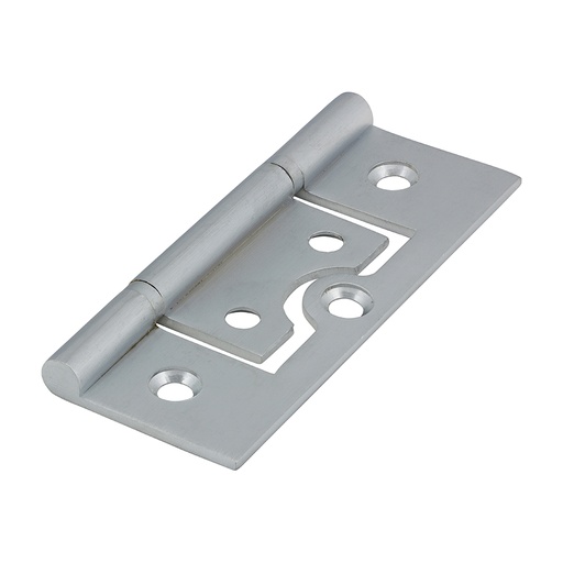 [TIM170183] Plain Bearing Flush Brass Hinges Satin Chrome - 75 x 50