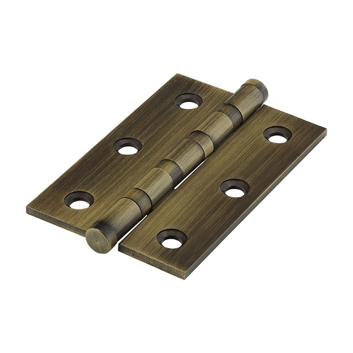 [TIM170186] Performance Ball Race Button Tip Brass Hinges Antique Brass - 76 x 50