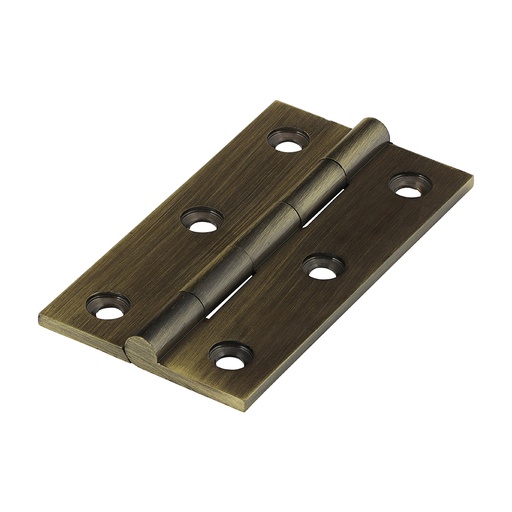 [TIM170194] Solid Drawn Brass Hinges Antique Brass - 64 x 35
