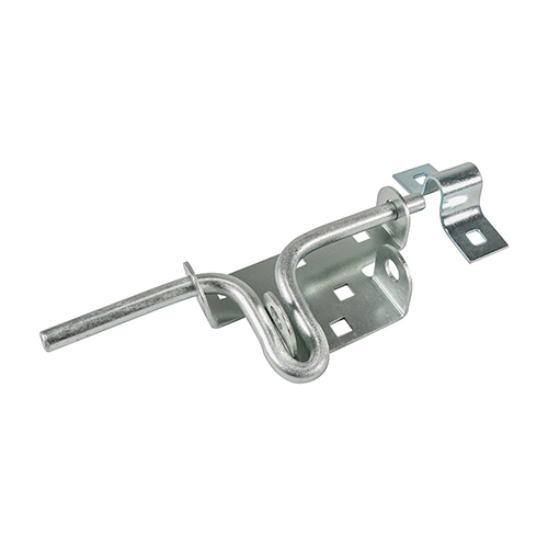 [TIM170222] Slide Action Padbolt Silver - 7.2"