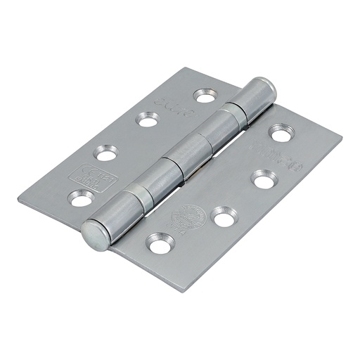 [TIM170244] Ball Bearing Hinges Grade 11 Steel Satin Chrome - 102 x 76 x 2.7