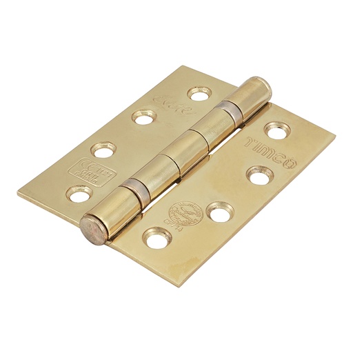 [TIM170250] Ball Bearing Hinges Grade 11 Steel Electro Brass - 102 x 76 x 2.7