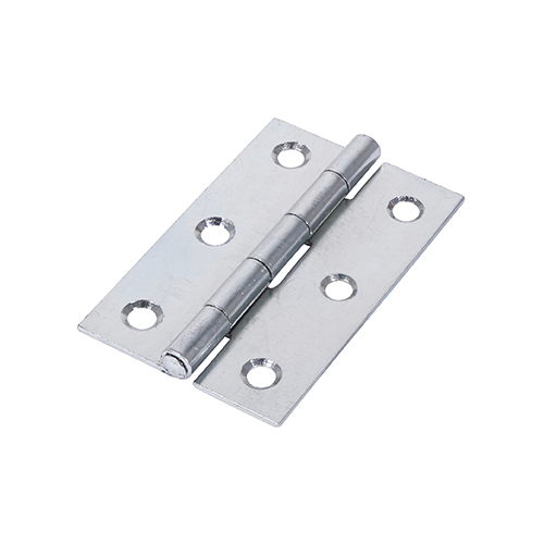 [TIM170286] Uncranked Butt Hinges (5050) Steel Silver - 75 x 48