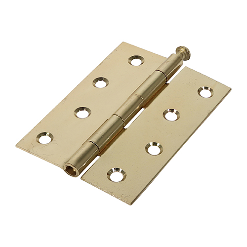 [TIM170294] Butt Hinges Loose Pin (1840) Steel Electro Brass - 100 x 71