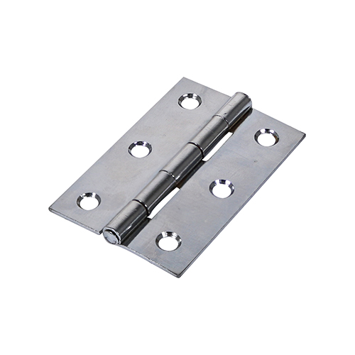 [TIM170298] Butt Hinges Fixed Pin (1838) Steel Polished Chrome - 100 x 70