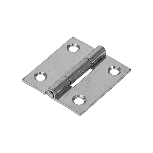 [TIM170311] Butt Hinges Fixed Pin (1838) Steel Silver - 38 x 34