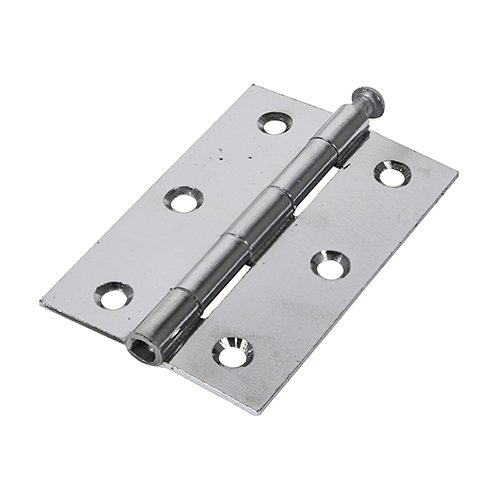 [TIM170312] Butt Hinges Loose Pin (1840) Steel Polished Chrome - 90 x 60