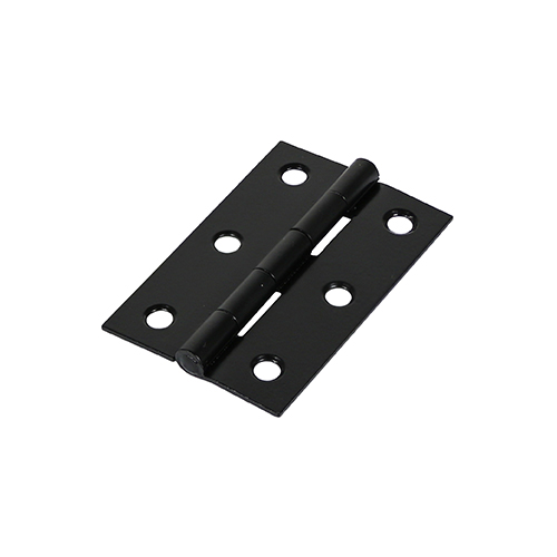 [TIM170323] Butt Hinges Fixed Pin (1838) Steel Black - 75 x 50