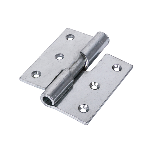 [TIM170324] Rising Butt Hinges Right Hand Steel Silver - 75 x 72