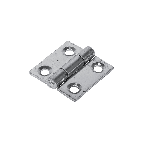 [TIM170325] Butt Hinges Fixed Pin (1838) Steel Silver - 25 x 25