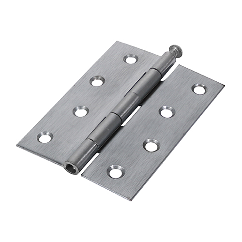 [TIM170343] Butt Hinges Loose Pin (1840) Steel Satin Chrome - 100 x 71