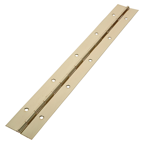 [TIM170346] Piano Hinges Steel Electro Brass - 1800 x 38
