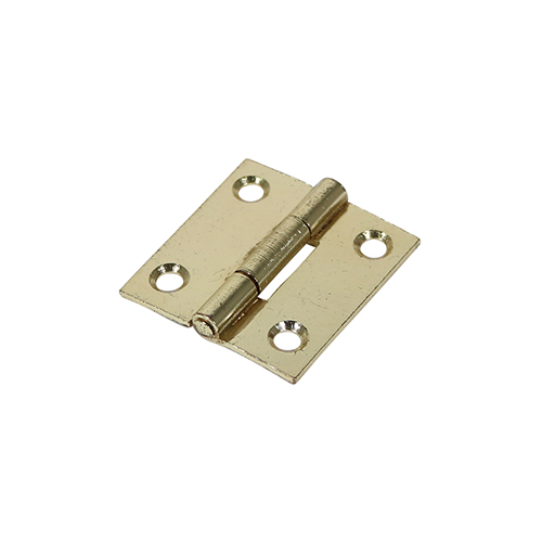 [TIM170348] Butt Hinges Fixed Pin (1838) Steel Electro Brass - 38 x 34