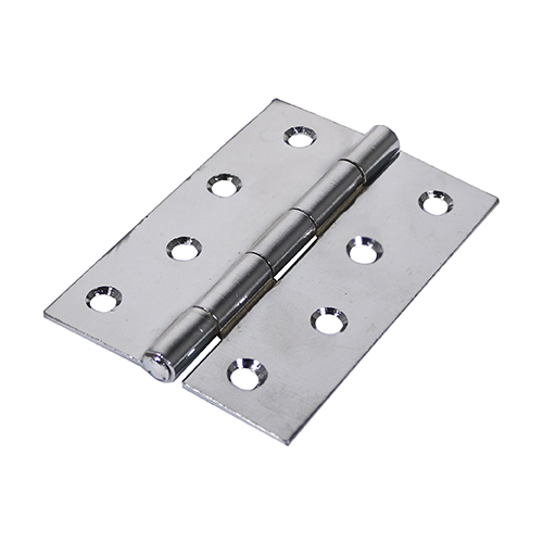 [TIM170349] Butt Hinges Fixed Pin (1838) Steel Polished Chrome - 75 x 50