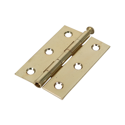 [TIM170357] Butt Hinges Loose Pin (1840) Steel Electro Brass - 75 x 50
