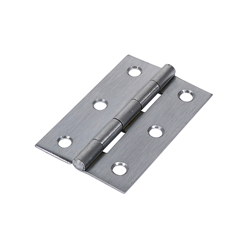 [TIM170369] Butt Hinges Fixed Pin (1838) Steel Satin Chrome - 75 x 50