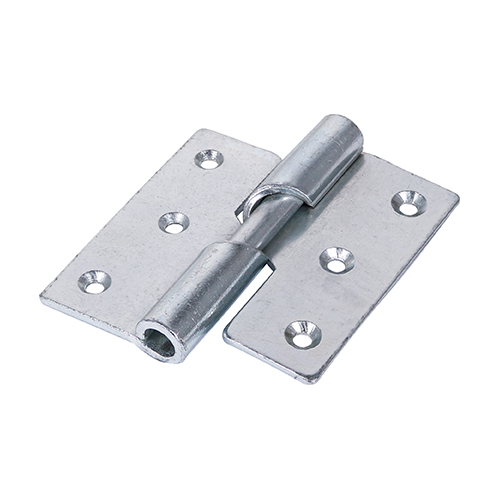 [TIM170378] Rising Butt Hinges Left Hand Steel Silver - 75 x 72