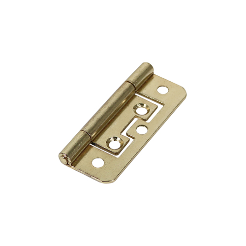 [TIM170381] Flush Hinges (105) Steel Electro Brass - 63 x 37