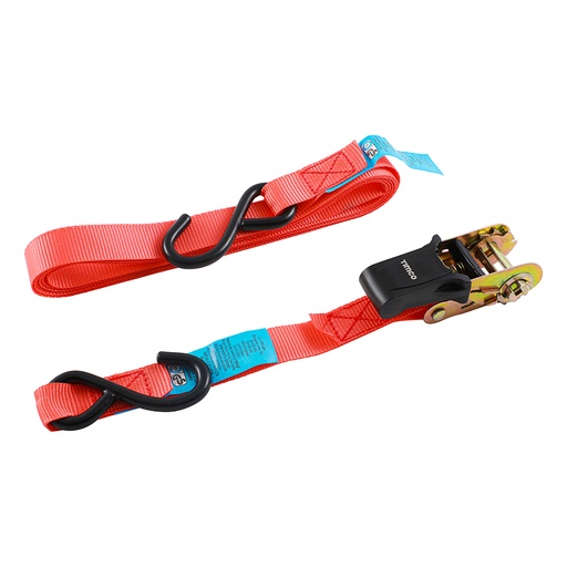 [TIM170485] S Hook Ratchet Straps Standard Duty - 5m x 25mm
