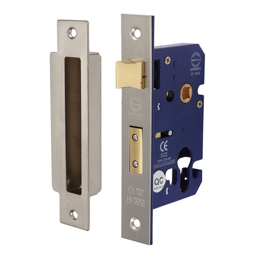 [TIM170497] Euro Sashlock Satin Nickel - 66mm
