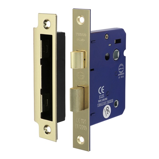 [TIM170505] Bathroom Lock Electro Brass - 78mm