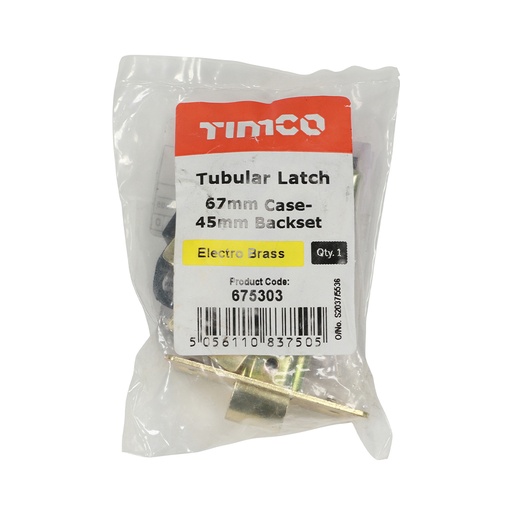 [TIM170508] Tubular Latch Electro Brass - 67mm