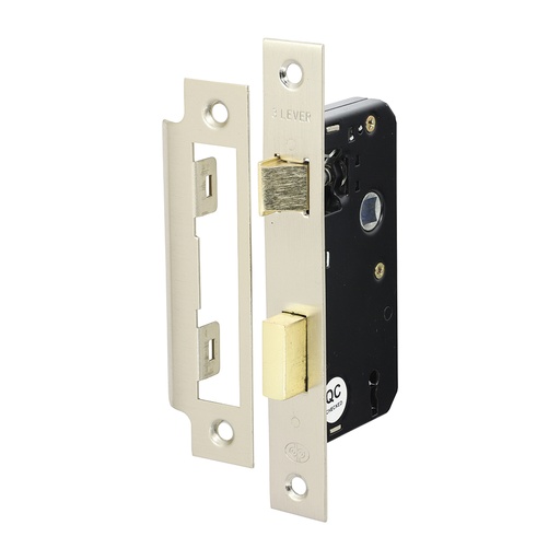 [TIM170521] 3 Lever Sashlock - Satin Nickel - 51mm