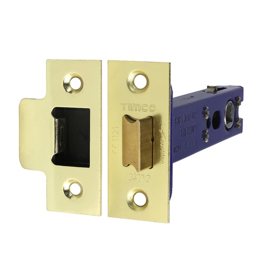 [TIM170526] Architectural Tubular Latch Electro Brass & Satin Nickel - 103mm