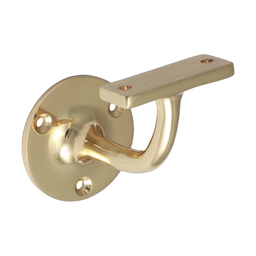[TIM170590] Handrail Bracket Polished Brass - 64mm