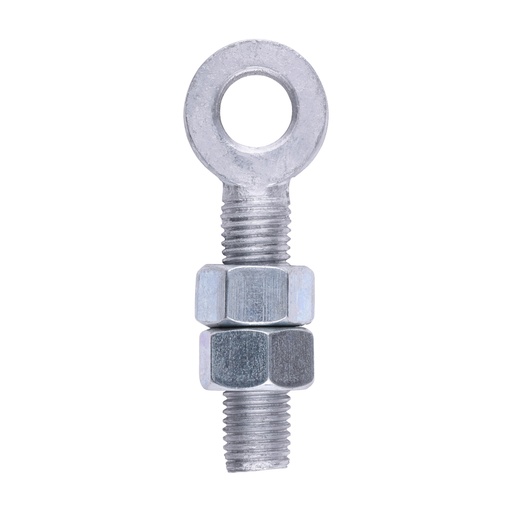 [TIM170658] Adjustable Gate Hinge Eyes with Nuts Hot Dipped Galvanised - M19 x 100