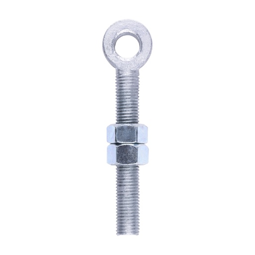 [TIM170661] Adjustable Gate Hinge Eyes with Nuts Hot Dipped Galvanised - M19 x 150