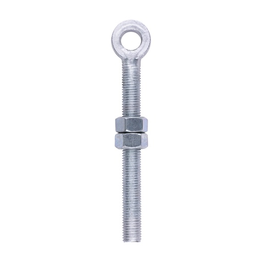 [TIM170662] Adjustable Gate Hinge Eyes with Nuts Hot Dipped Galvanised - M19 x 200