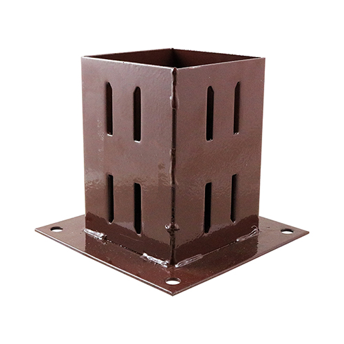 [TIM170696] Bolt Down Post Support Quick Fit Oxide Red - 100mm