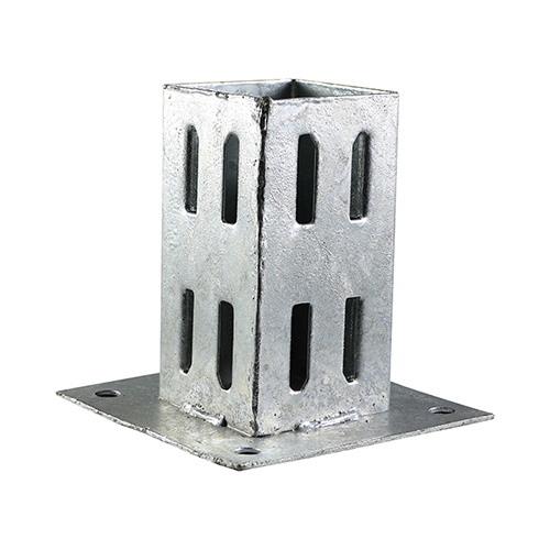 [TIM170699] Bolt Down Post Support Quick Fit Hot Dipped Galvanised - 75mm