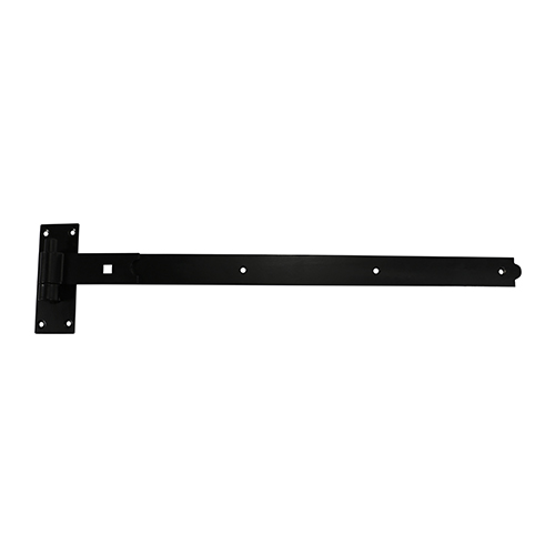 [TIM170878] Straight Band & Hook On Plates Hinges Black - 750mm