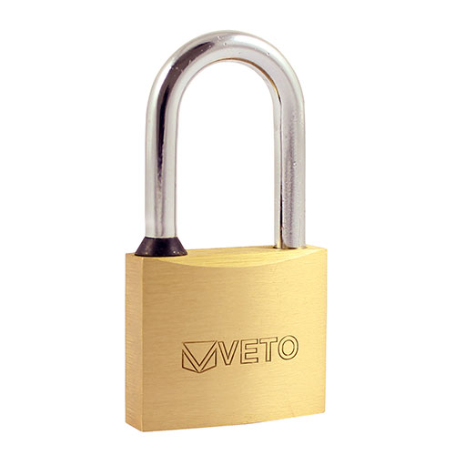 [TIM171021] Brass Padlock Long Shackle - 50mm