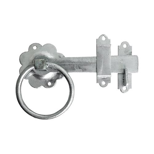[TIM171061] Ring Gate Latch Plain Hot Dipped Galvanised - 6"