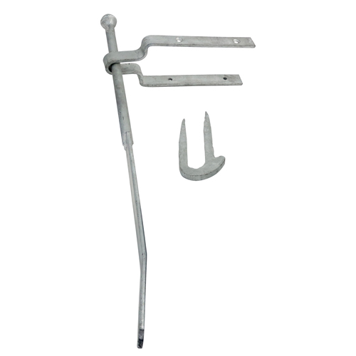[TIM171080] Spring Gate Fastener Set With Staple Catch Hot Dipped Galvanised - 610mm