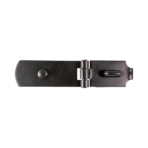 [TIM171087] Heavy Duty Swivel Pattern Hasp & Staple Bolt On Black - 8"
