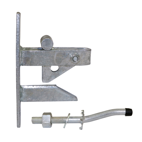 [TIM171090] Self Locking Gate Catch With Cranked Striker Hot Dipped Galvanised