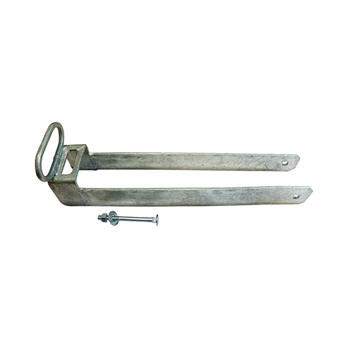 [TIM171295] Throw-Over Gate Loop With Lifting Handle Hot Dipped Galvanised - 450mm