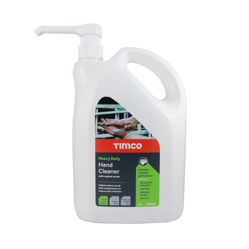 [TIM180097] Heavy Duty Hand Cleaner Hand Walnut Scrub with Citrus Pump Bottle - 4L